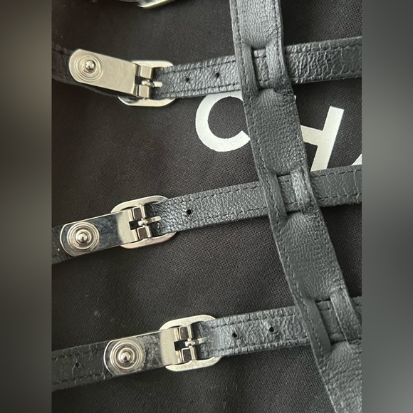 Authentic CHANEL Knee-High Gladiator Sandals - Picture 9 of 16